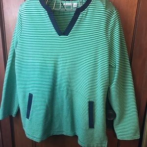 Pretty Green top with Navy blue stripes